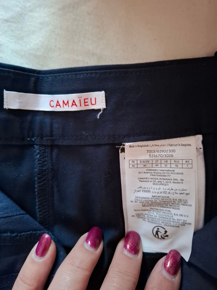 Pantalon droit bleu marine - photo numéro 4