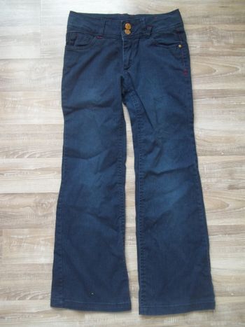 Jean bootcut bleu marine Caprice de Fille 10 ans