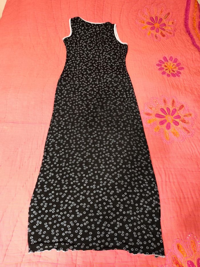 Superbe robe longue vintage noire taille 38 - photo numéro 3