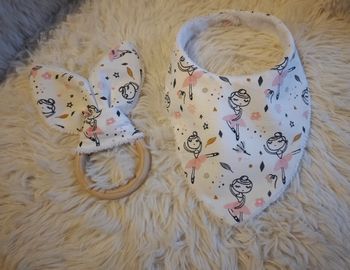 Anneau dentition + bavoir bandana