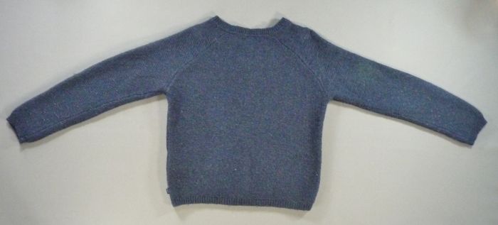 Gilet cardigan tricot bleu marine Okaidi 8 ans 128 cm fille - photo numéro 3