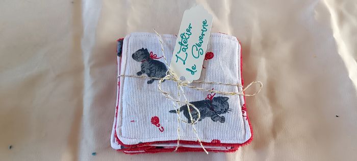 Lot de 5 lingettes lavables