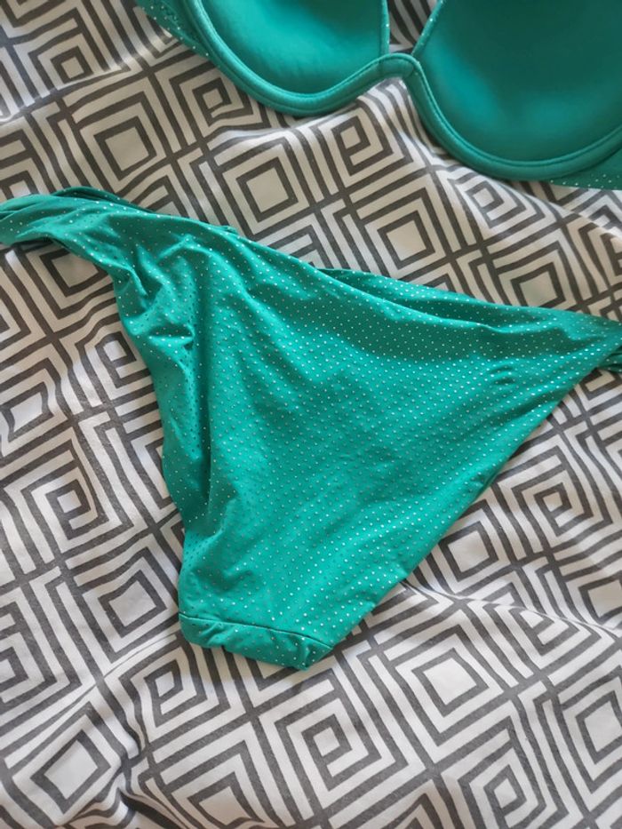 Ensemble bikini tezenis vert argenté - photo numéro 6