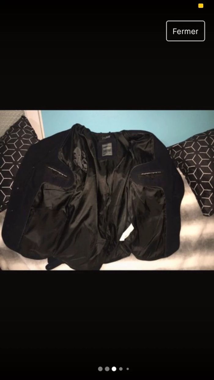 Manteau trench duffle coat homme pull & bear noir  M - photo numéro 3