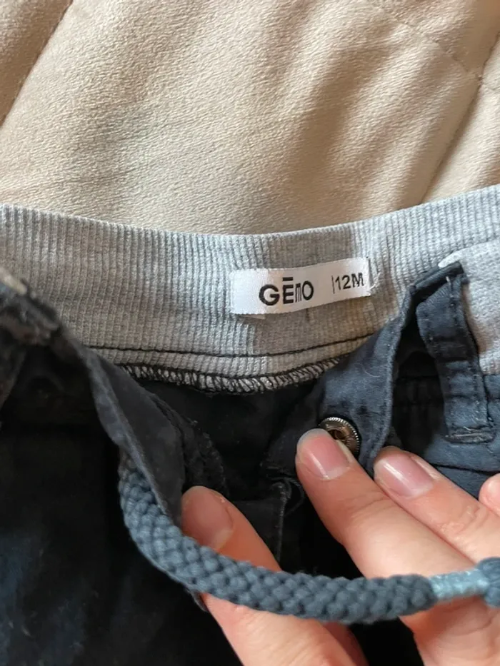 Lot de 2 pantalons Gémo 12 mois - photo numéro 2
