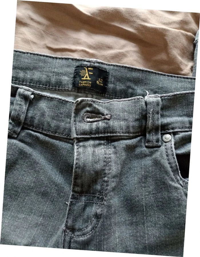 Très beau jean gris - photo numéro 4