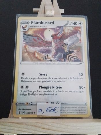 Carte Pokémon Flambusard 140/203