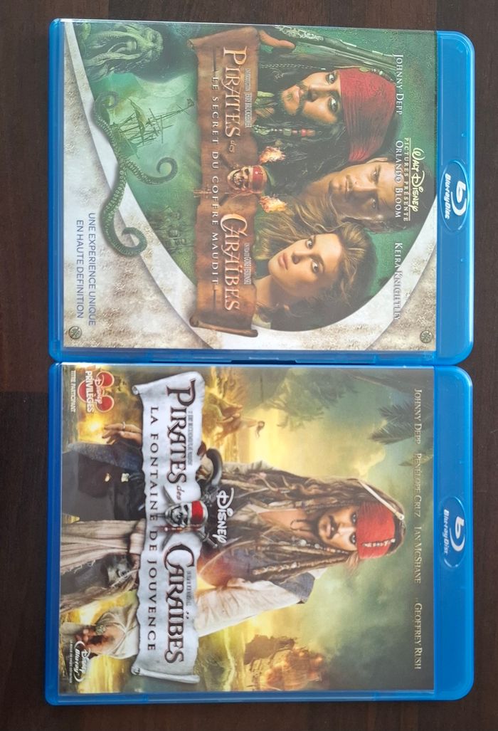 Pirates des Caraïbes 2 et 4 Blu-ray