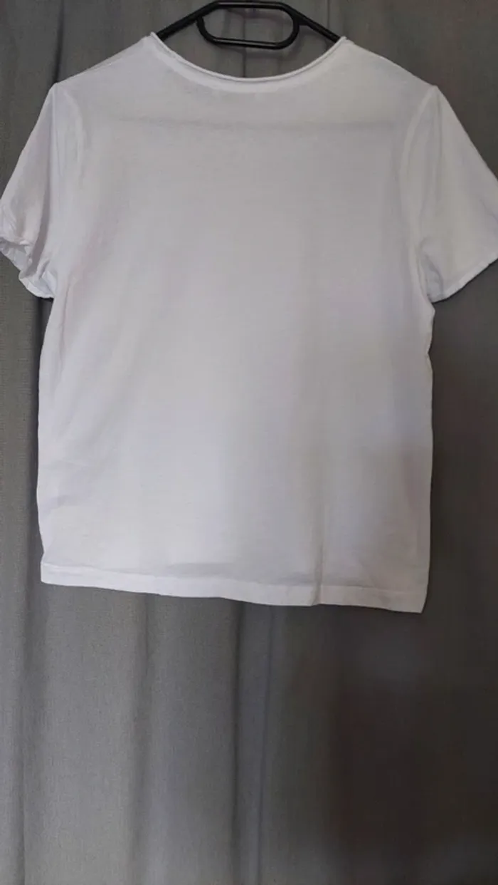 T-shirt Blanc Zara – Taille M – 100% Coton - parfait état - photo numéro 5