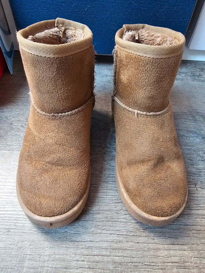 Bottine fourré marron