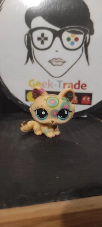 Littlest Petshop LPS hasbro Pet Shop Cat Crouching Tatoo Sphinx Authentic Sphynx
