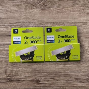 2 boites de 2 recharges one blade 360