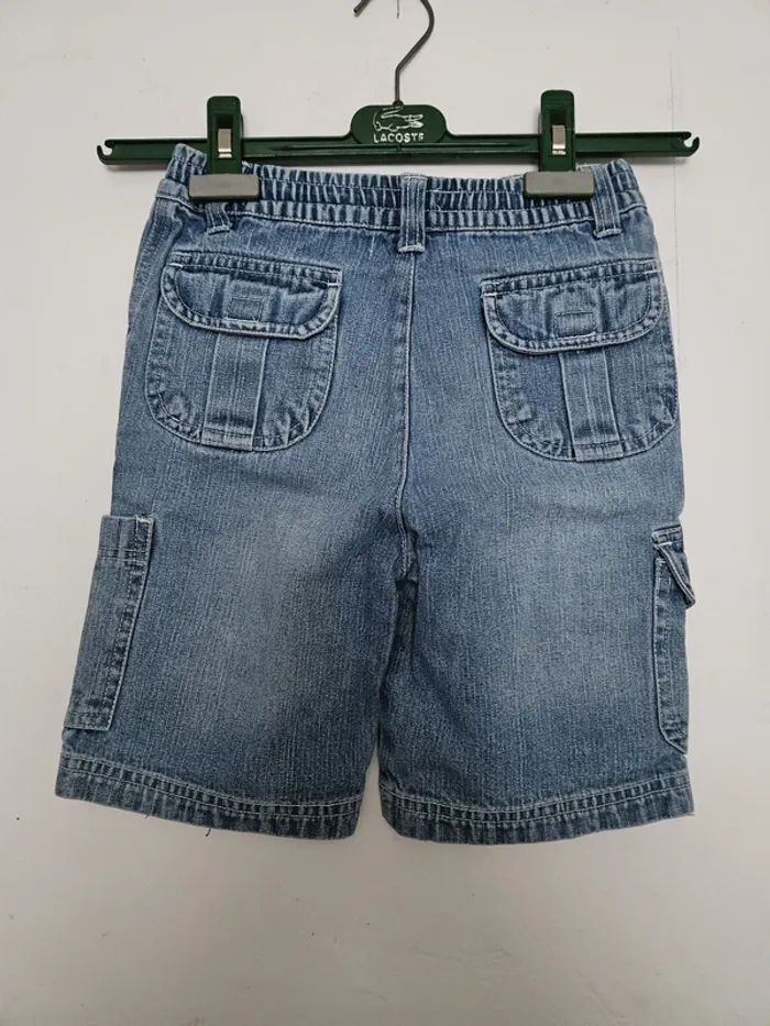 Short cargo en jean élastiqué garçon - Taille 5 ans - Kokodo - Bleu - photo numéro 3