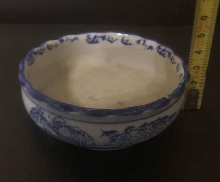 Cendrier asiatique blanc et bleu - photo numéro 5