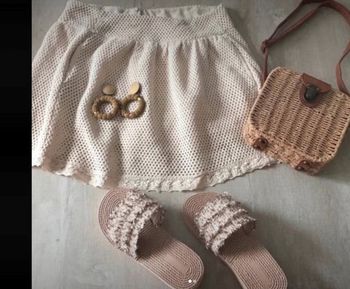 ZARA Jupe crochet