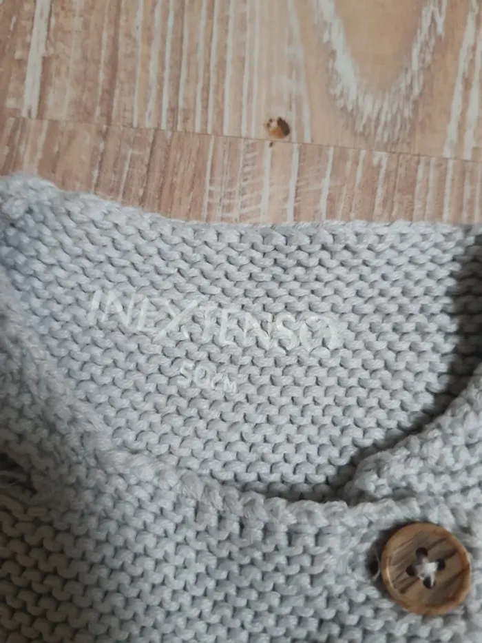 Gilet gris clair In Extenso 50 cm - photo numéro 3