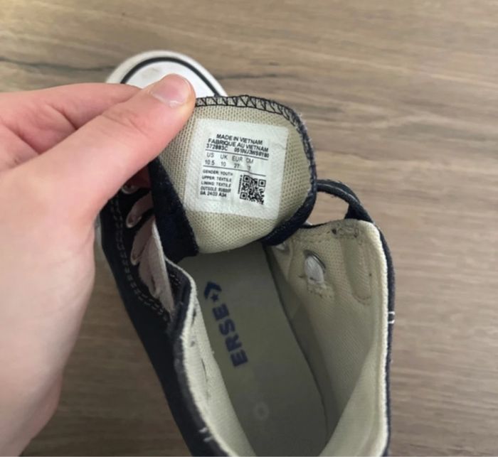 Converse enfant noir – Taille 27 - photo numéro 7