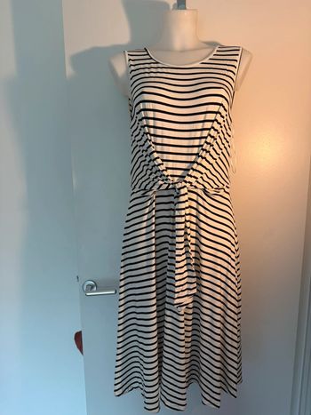 Robe à rayures noire et blanche Molly Bracken