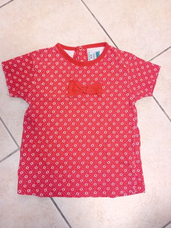Tee-shirt rouge 18 mois