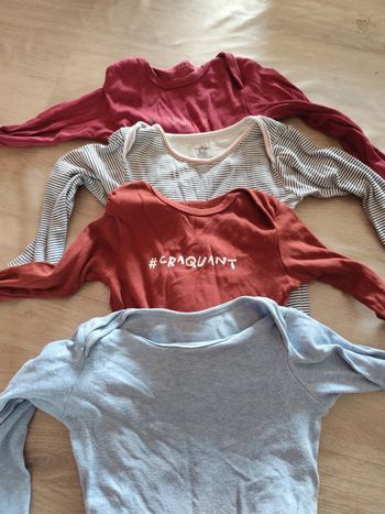 Lot de 4 bodies manches longues