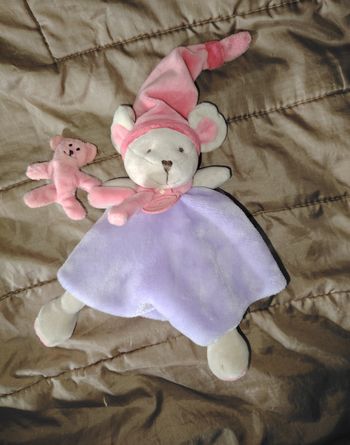 Doudou doudou et compagnie souris parme