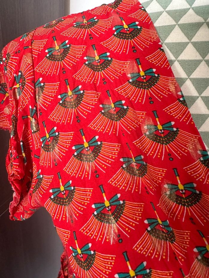 Robe rouge motifs - photo numéro 3