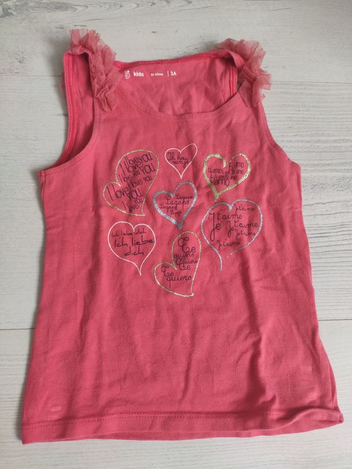 Débardeur corail gemo kids 3 ans