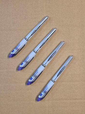 Lot 4 stylos Uni-ball Bisiln Elite Violet