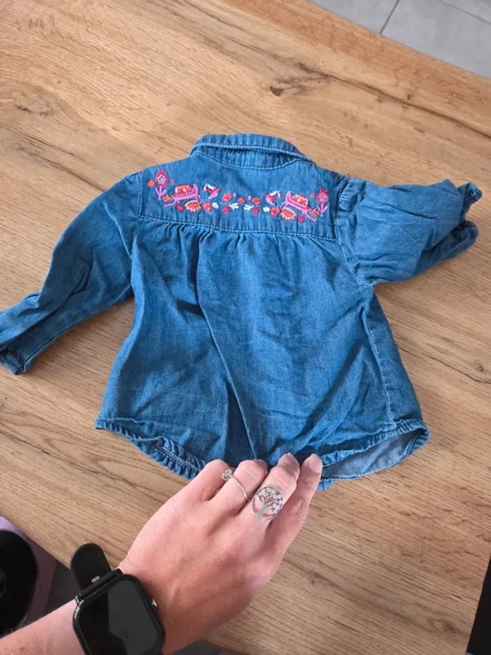 Chemisier en jeans - photo numéro 3