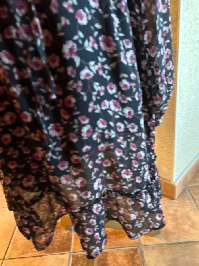Vintage dressing robe fleurie taille m/l - photo numéro 4