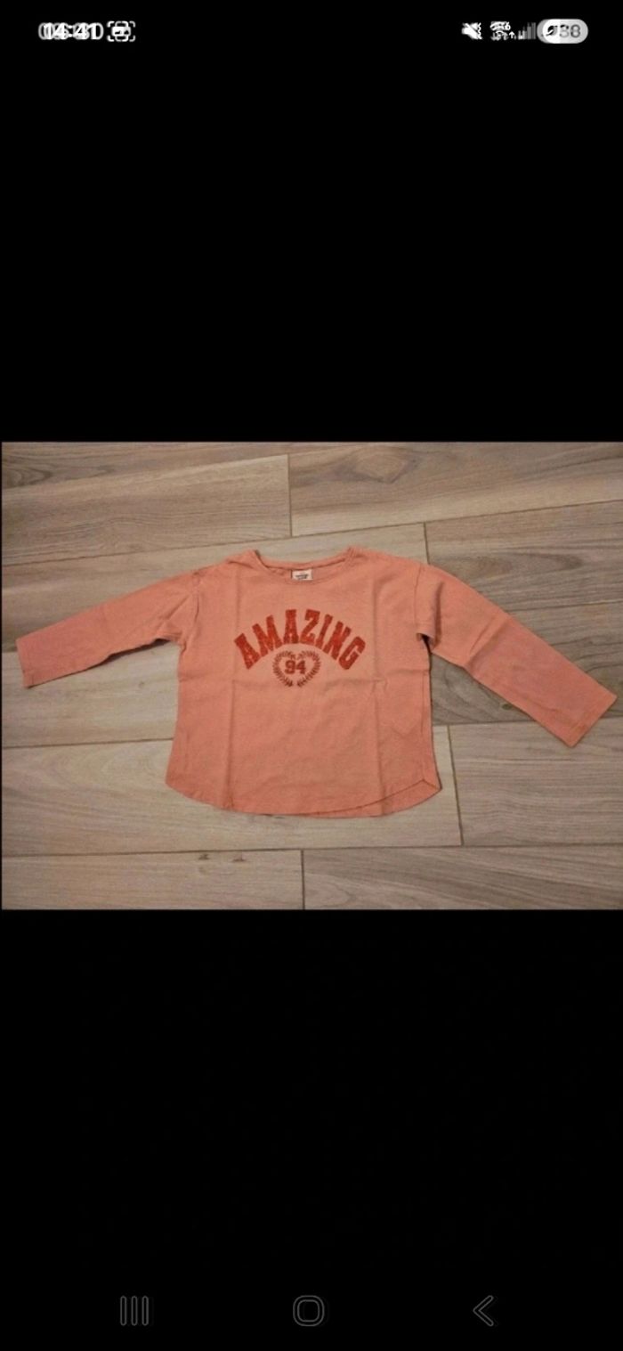 Lot 7 tshirts manches longues fille (4ans) - photo numéro 3