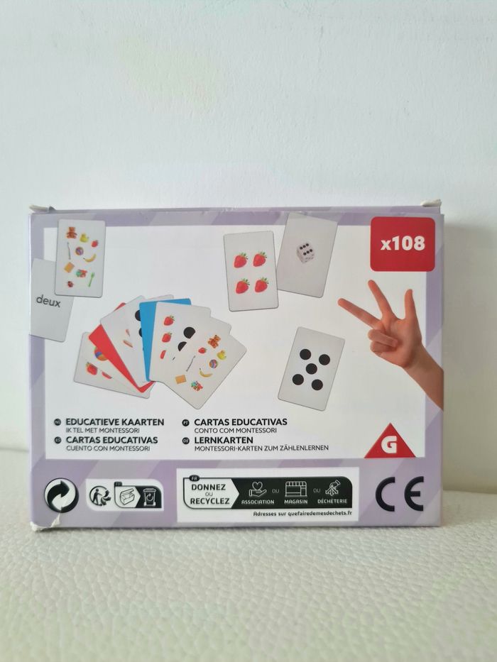 Coffret Montessori – 108 cartes éducatives pour apprendre à compter NEUF - photo numéro 2