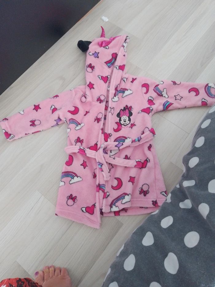 Robe de chambre Minnie licorne taille 3 ans