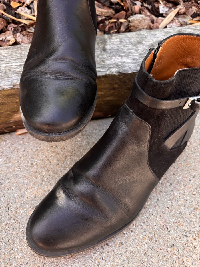 Boots botines femme pointure 37 cuir Eram flex - photo numéro 3