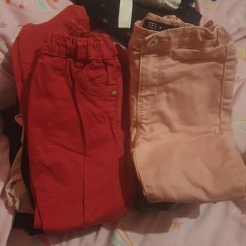 Lot jeans  slim fille 10 chaque lot