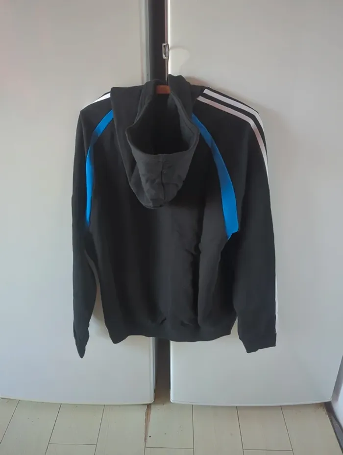 Sweat à capuche Adidas noir homme taille S neuf - photo numéro 4