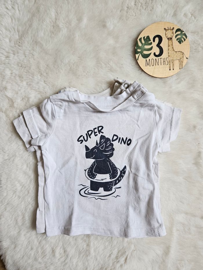 Lot 5 tee shirt manches courtes 3 mois - photo numéro 4