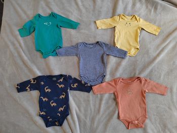 Lot 5 body manches longues 3 mois