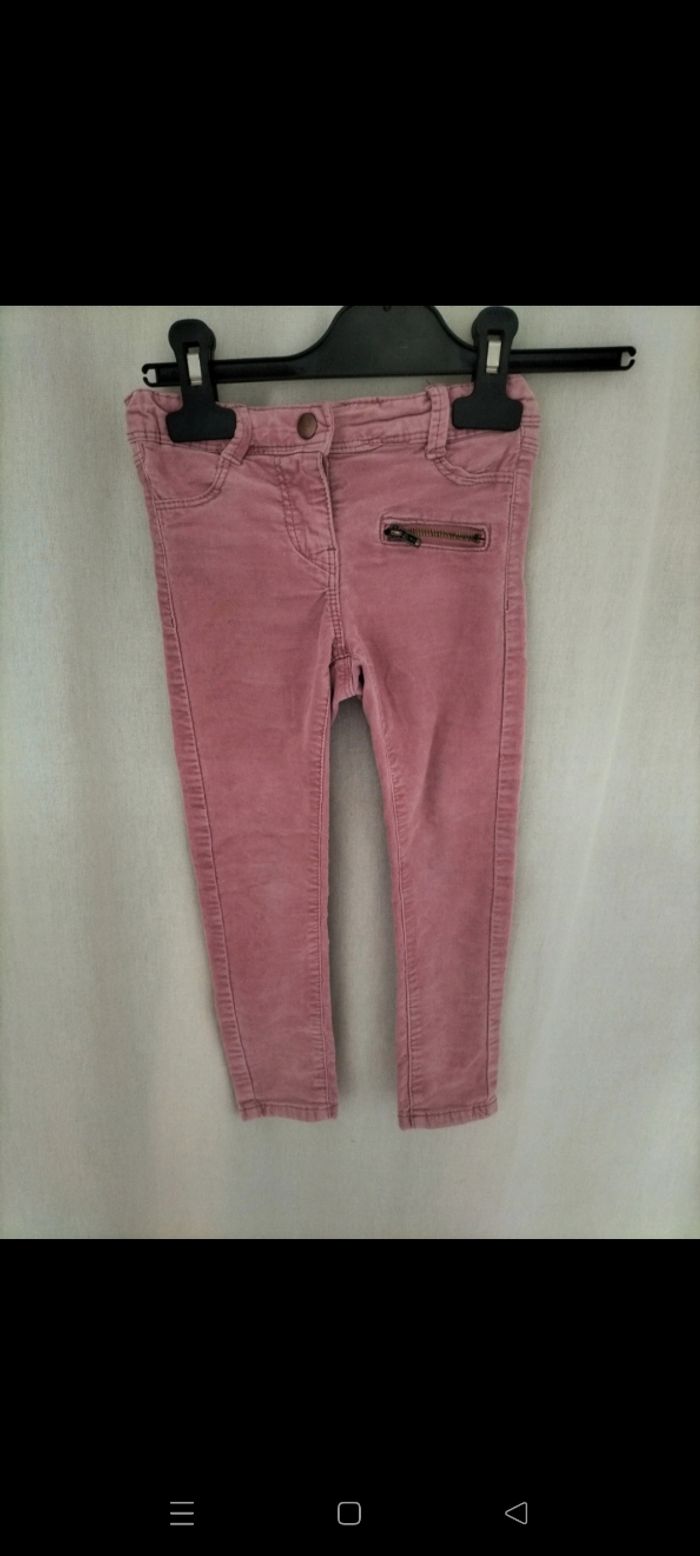 Pantalon rose skinny Kiabi 24 mois