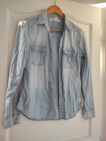 Chemise en jean bleu ciel L.O.G.G