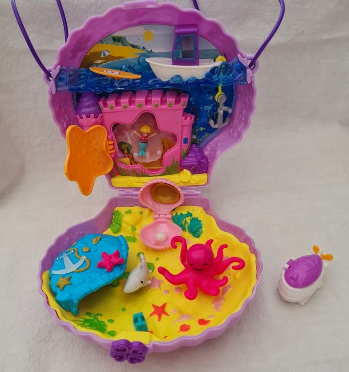 Polly pocket sac coquillage- Sirène- sous marin - photo numéro 2