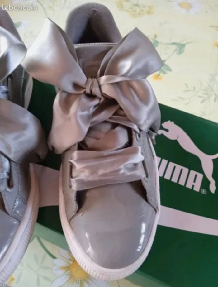 Baskets puma heart lunarlux femme grises taille 38 - photo numéro 2