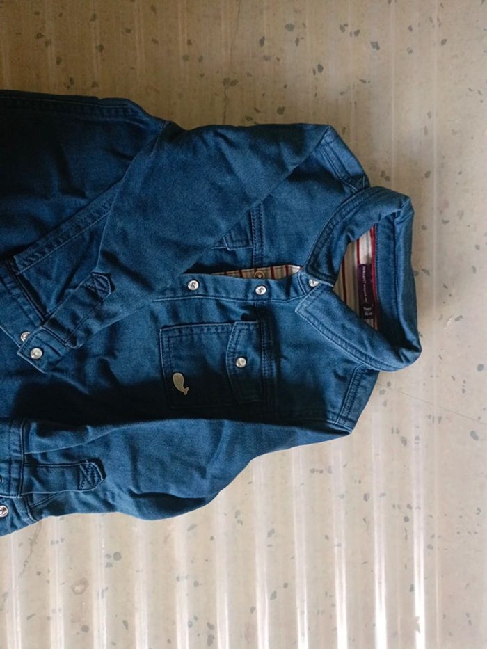 0 chemise en jean couleur brut sergent major garçon 24 - photo numéro 2