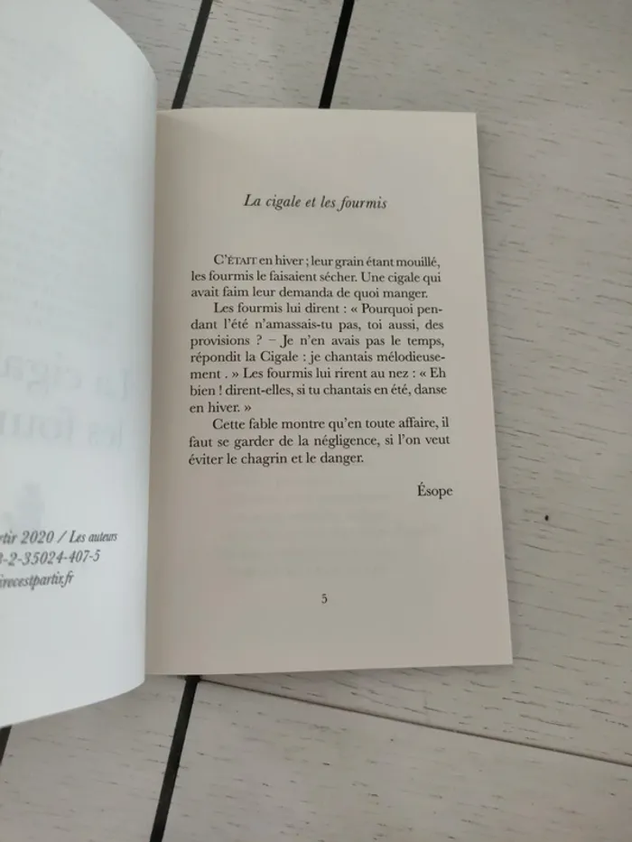 Livre La cigale et les fourmis - lire c'est partir - photo numéro 2