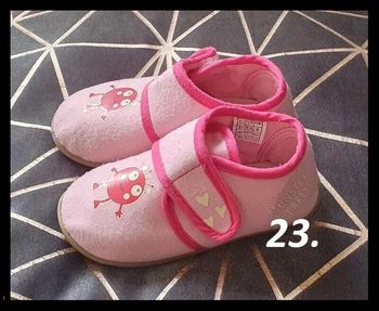 Chaussons souple fille, rose pointure 23