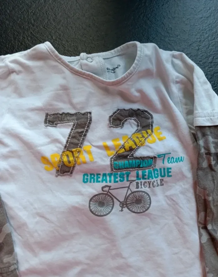 Tee-shirt manche longue taille 24 mois - photo numéro 2