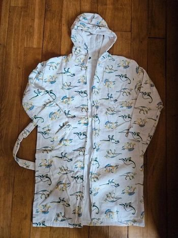 Peignoir éponge dinosaures