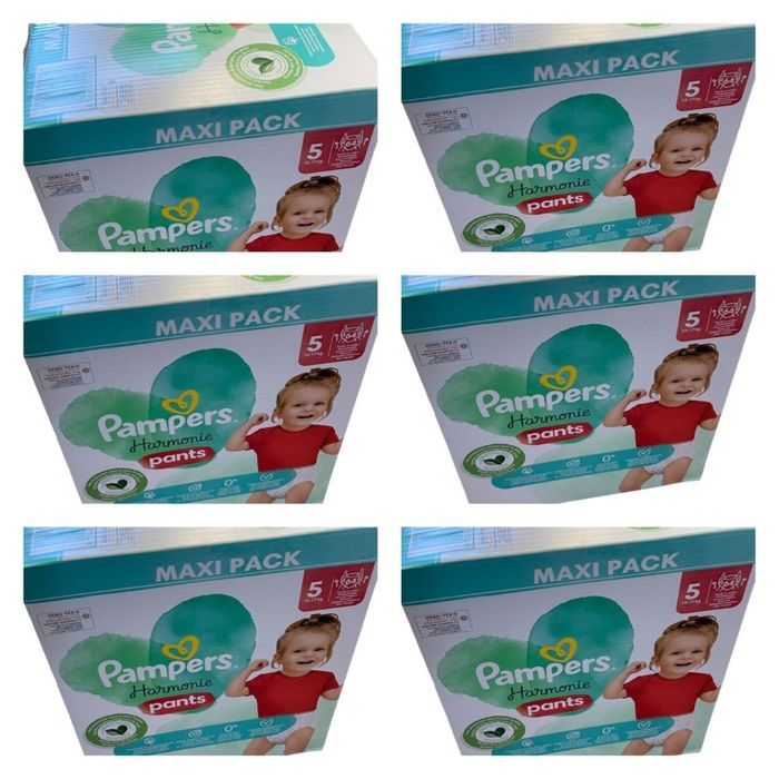 Lot de 384 Couches Pampers Harmonie Pants 12-17 kg Taille 5 Neuf