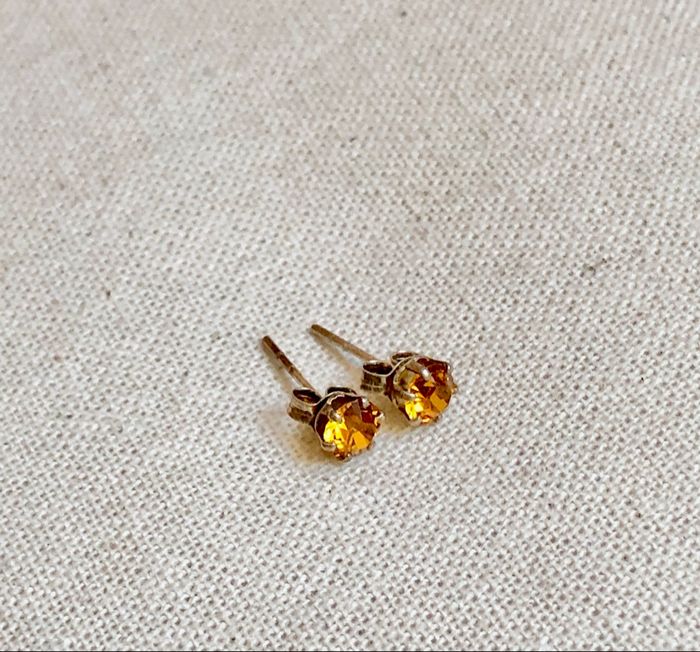 💜 Boucle d’oreilles orange doré 💜 - photo numéro 4