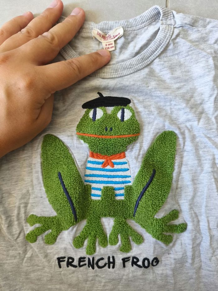 T-shirt manche courte french frog - photo numéro 2